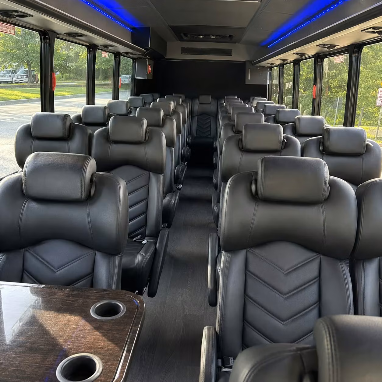 25 passenger minibus inside