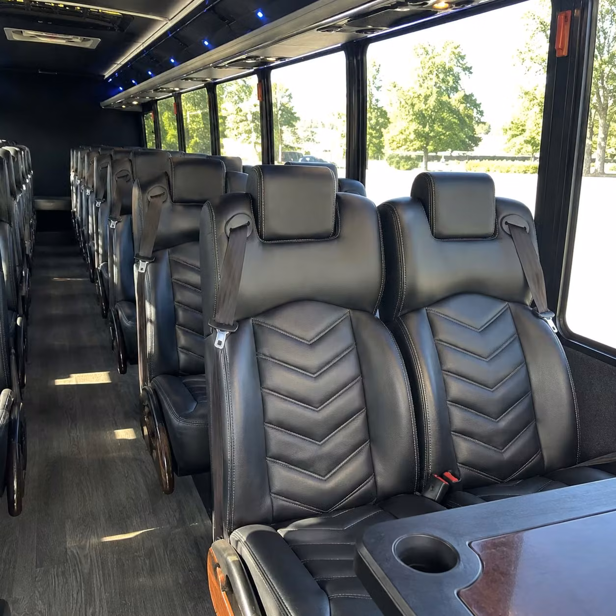 28 passenger minibus interior