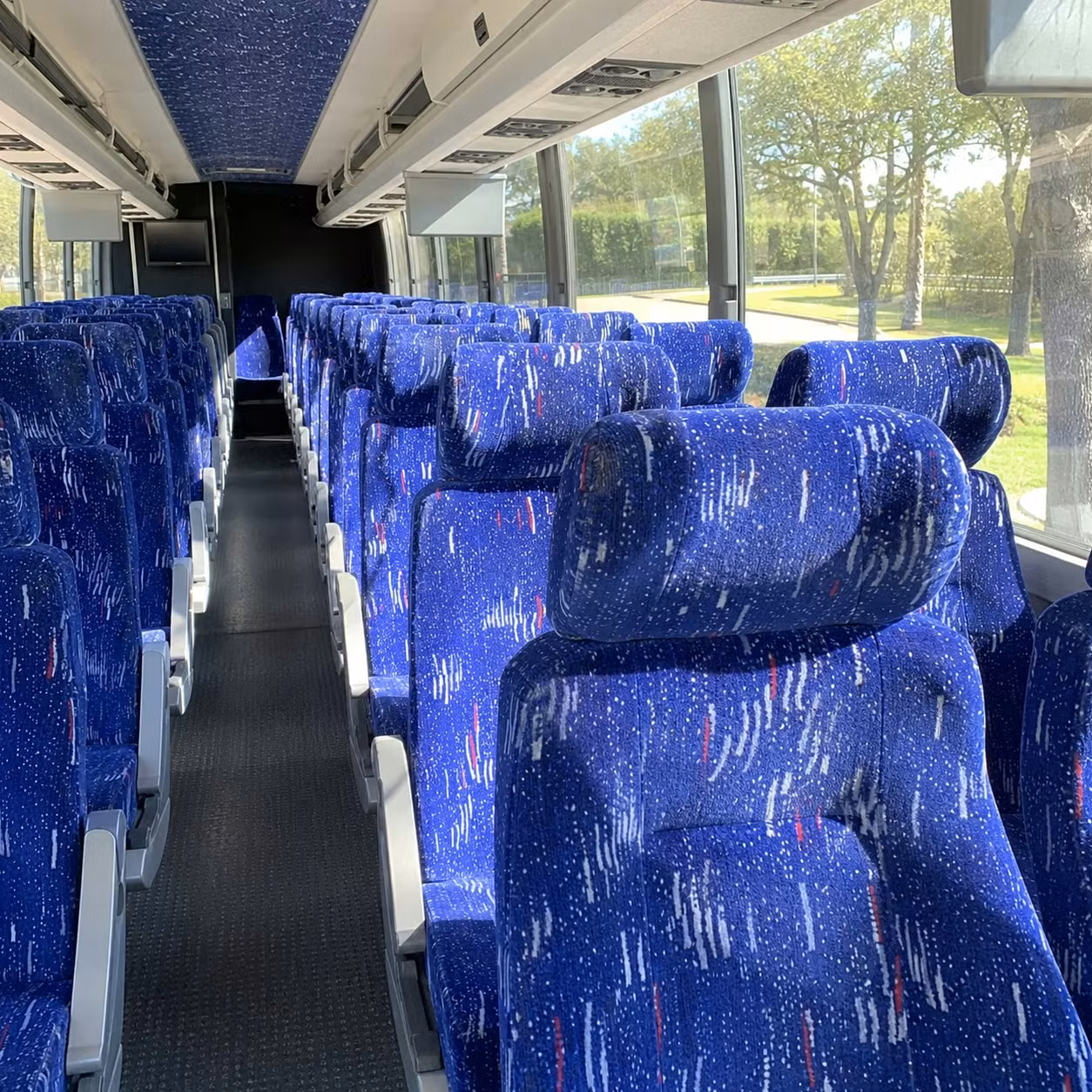 henderson charter bus rental interior