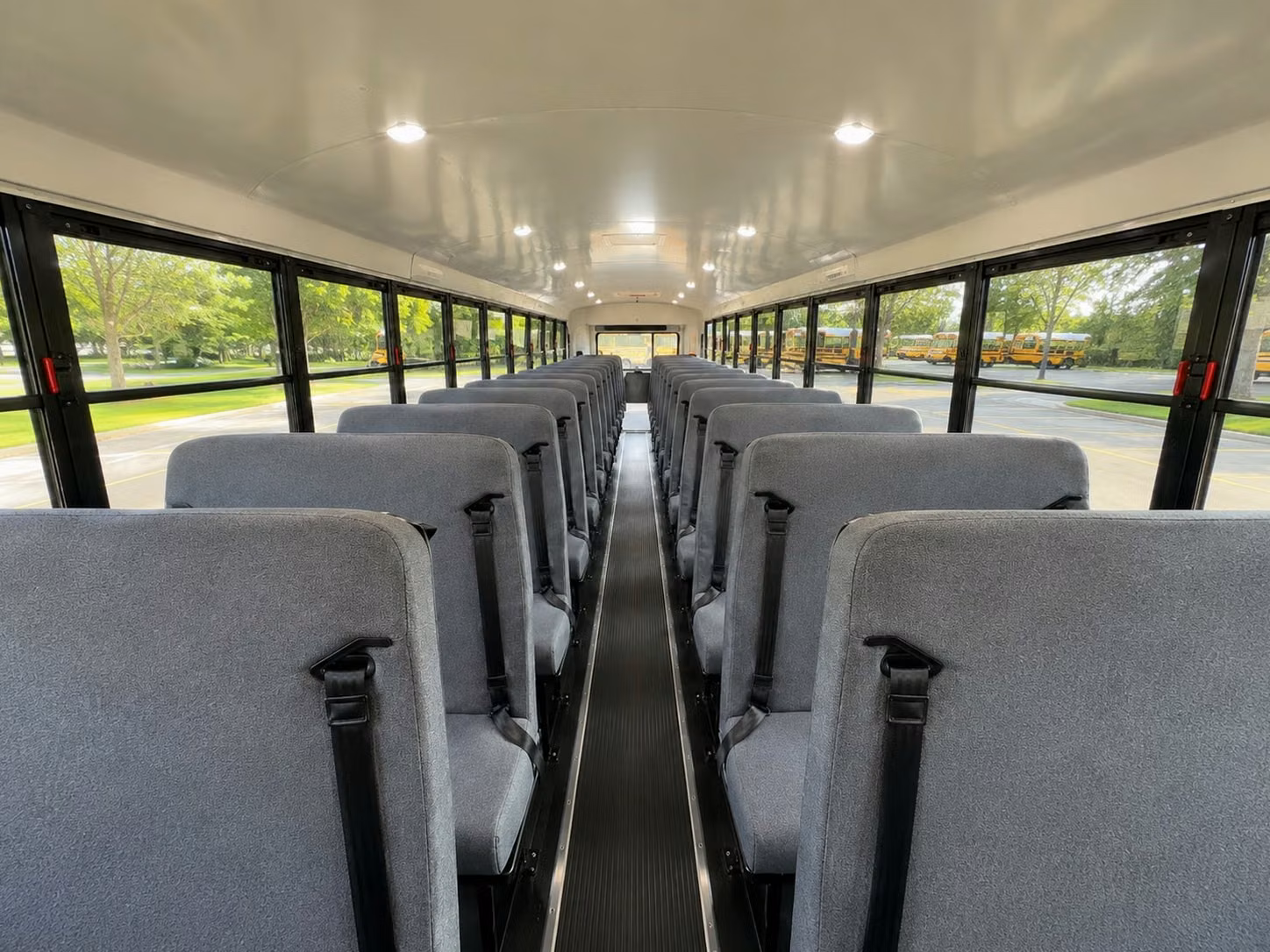 school bus inside